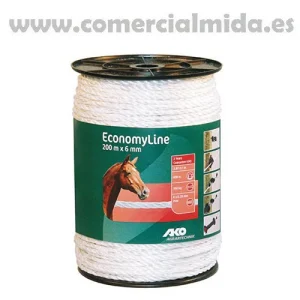 Cordon AKO 200m para pastor eléctrico de uso en cercas eléctricas