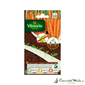 Semillas de ZANAHORIA PRESTO, NANCO y MAESTRO (cultivo fácil)