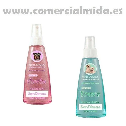 Colonia SANDIMAS 150ml fragancia CHUCHE o FRESCA para perros