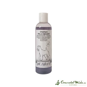Champú Pelo Negro PETNATURA para Perros y Gatos