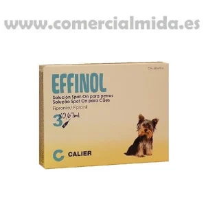 Pipetas EFFINOL para perros 5-10Kg anti pulgas y garrapatas
