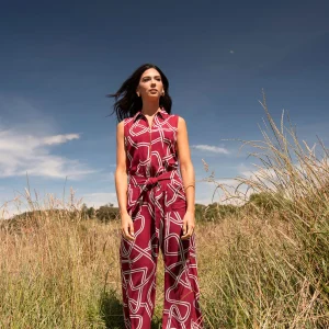 Enterizo bota amplia