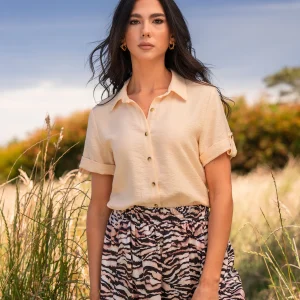 Blusa con charretera