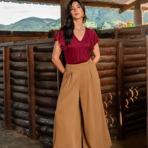 Camiseta mansa sisa con corte escalerilla