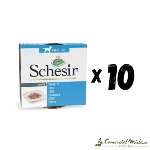 SCHESIR Perro Lata de Atún en Gelatina Pack 10X150gr