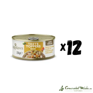 APPLAWS DOG LATA TOPPER Estofado de Pollo y Verduras Pack 12X156gr