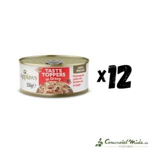 APPLAWS DOG LATA TOPPER Pollo y Ternera en Salsa Pack 12X156gr