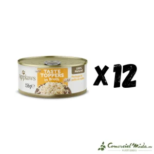 APPLAWS DOG LATA TOPPER Pollo en Caldo Pack 12X156gr