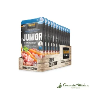 BELCANDO Junior Pollo Zanahorias Alimento Húmedo Perros Pack 12x125gr