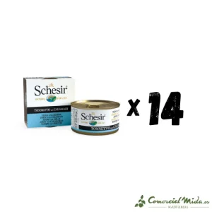SCHESIR GATO LATA Atún con Calamares en Gelatina Pack 14x85gr
