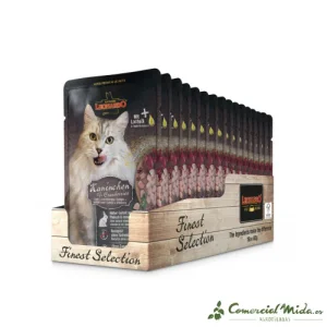 LEONARDO Menú de Conejo & Arándano Rojo Alimento para Gatos Adultos Pack 16x85 gr