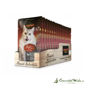 LEONARDO Menú de Faisán + Arándano Rojo Alimento para Gatos Adultos Pack 16x85gr