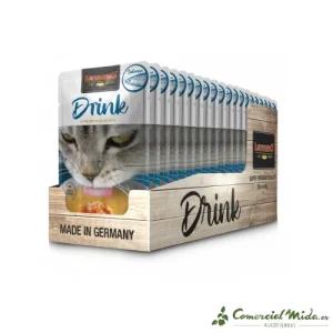 LEONARDO Drink Salmon Alimento Complementario para Gatos Adultos Pack 20x40 gr