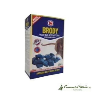 Raticida BRODY BLOQUES ÓVULOS 11/13 gr de PARAFINA para matar ratas y ratones (Brodifacoum)