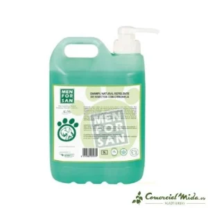 Champú natural MENFORSAN 5L repelente parásitos para perros