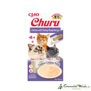 Churu CAT Receta de pollo con gamba