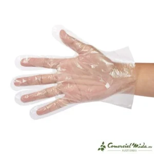 Guantes de Polietileno Desechables, Bolsa 100 uds
