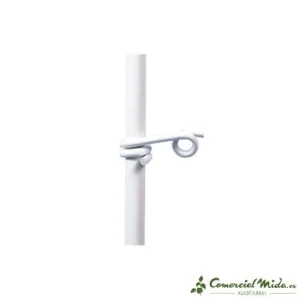 Aislador Cola de Cerdo para Hilo Poste de Fibra de Vidrio Ø 12 mm, 10cm