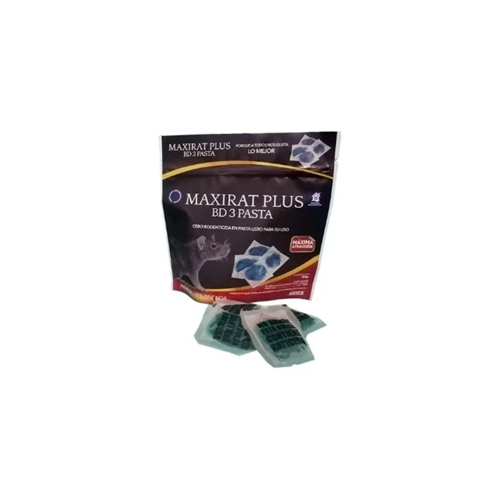 Raticida Pasta Fresca Brodifacoum MAXIRAT PLUS BD-3 - Imagen 3