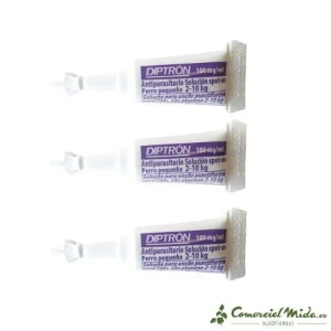 Pipetas DIPTRON para perros 10-20 Kg anti pulgas y garrapatas