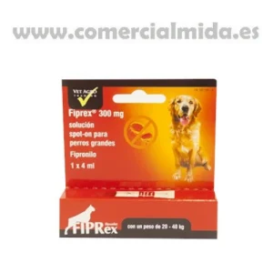 Fiprex L 300 mg Fipronilo Pipeta Antiparasitaria para Perros Grandes (20-40 kg)