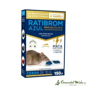 Raticida RATIBROM AZUL Estuche 150 gr