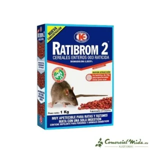 [OUTLET] Cebo en cereales RATIBROM 2 contra ratas y ratones - 1 kg