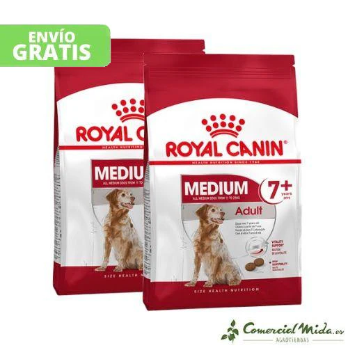 Pienso ROYAL CANIN MEDIUM ADULT 7+ para perros de raza mediana (A partir 7 años) - Imagen 3