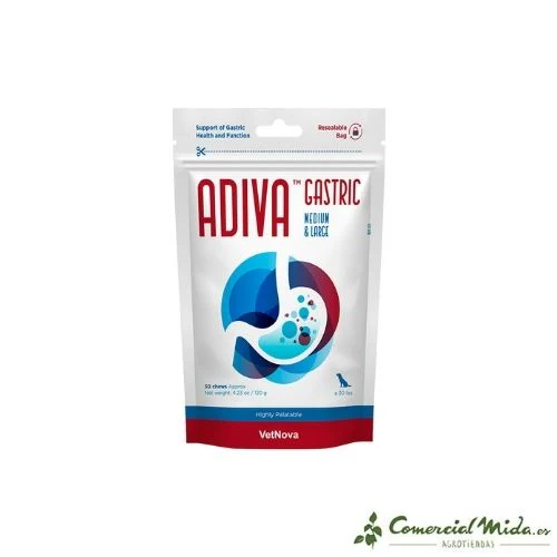 VETNOVA Adiva Gastric Protector 30 Chews - Imagen 3