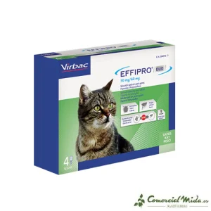 Pipetas EFFIPRO DUO Spot On Antiparasitario para Gatos