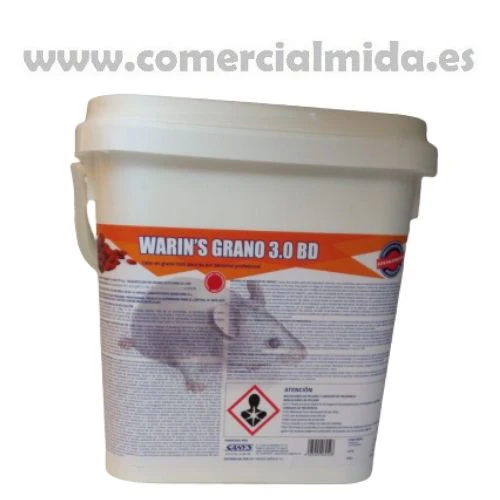 Warin's GRANO 3.0 BD, Veneno para Ratas en Cereal - Imagen 3