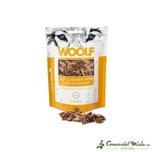 Snack WOOLF Sándwich de Pollo y Bacalao 5 x 100 gr