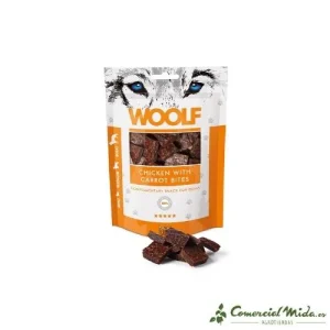 Snack WOOLF Bocaditos de Pollo y Zanahoria 5 x 100 gr